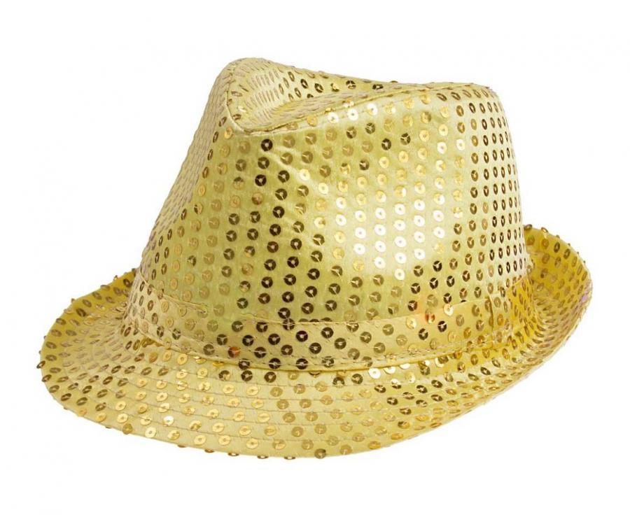 Popparin hattu / Paljetti hattu, kulta
