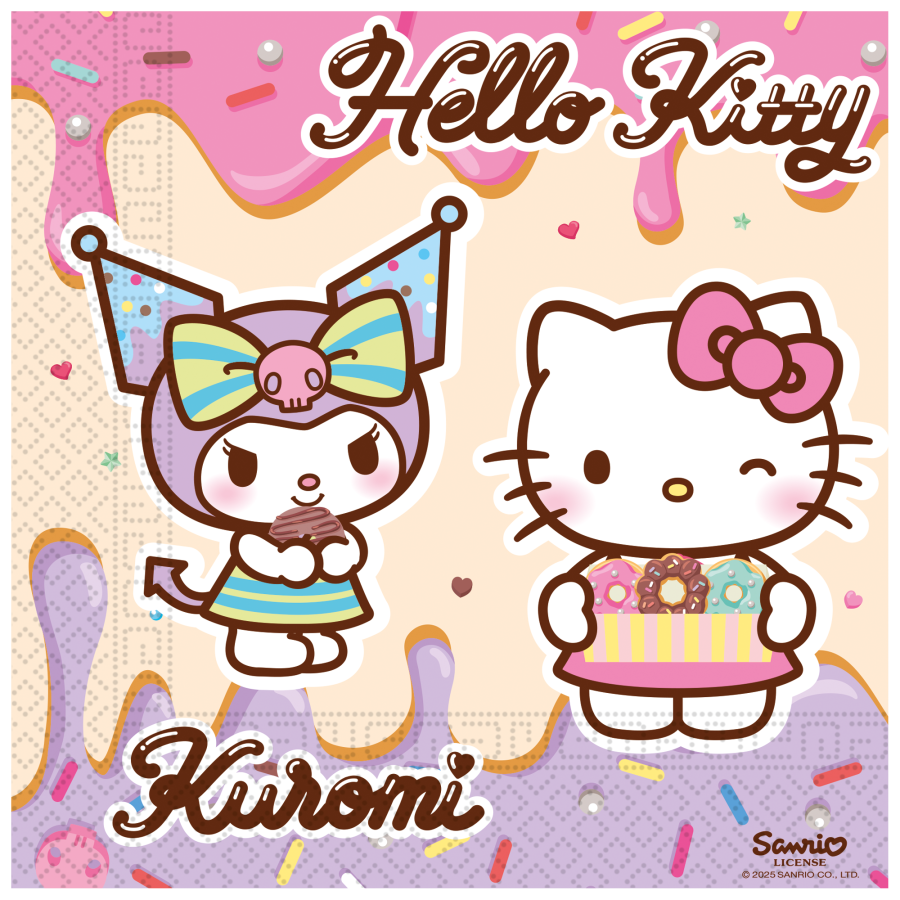 Hello Kitty & Kuromi lautasliinat, 20 kpl