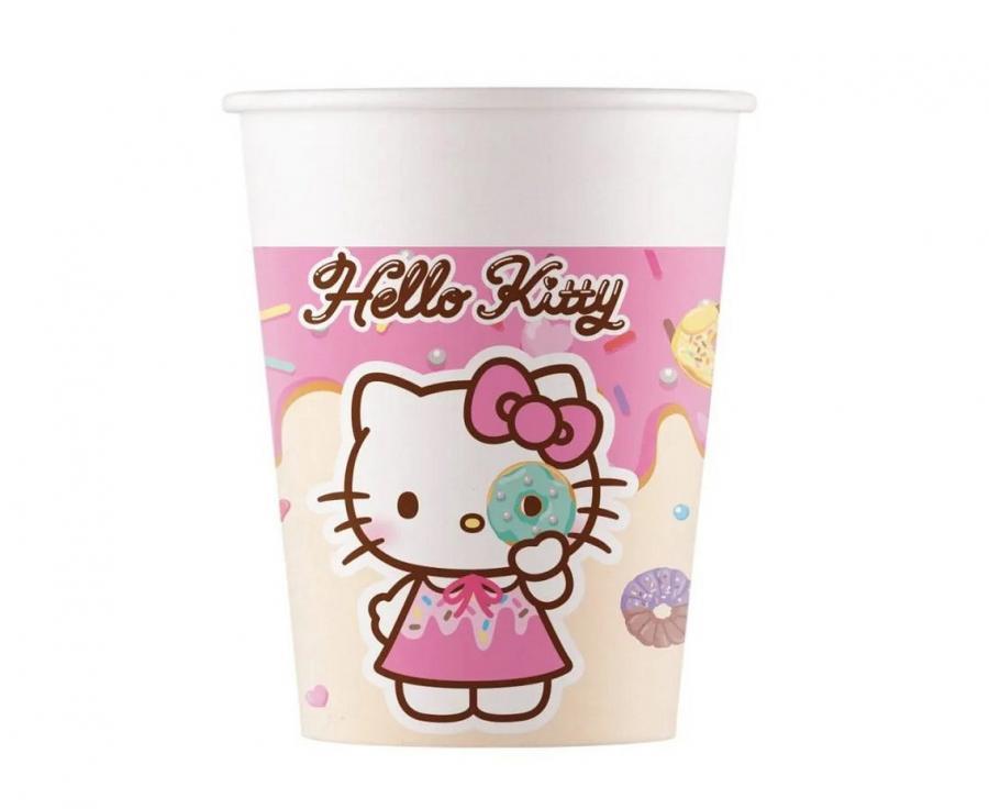Hello Kitty & Kuromi pahvimukit, 8 kpl