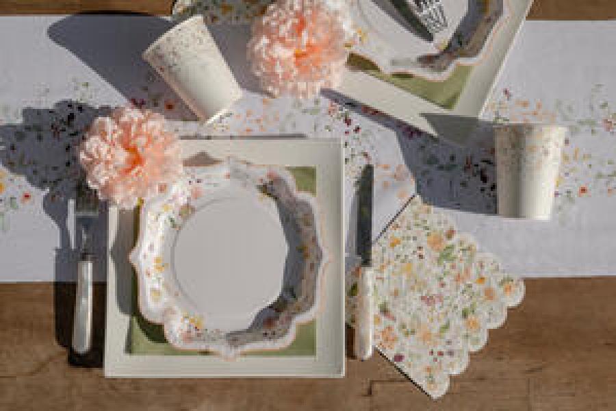 Lautasliina kesäinen kukkaketo 33 cm, 12 kpl