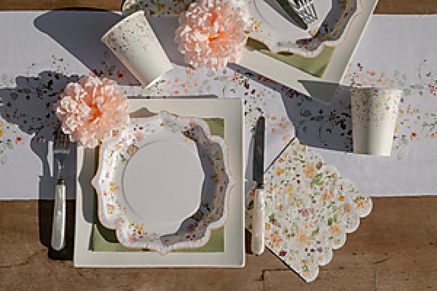 Pahvilautanen kukkaköynnös 21 cm, 6 kpl