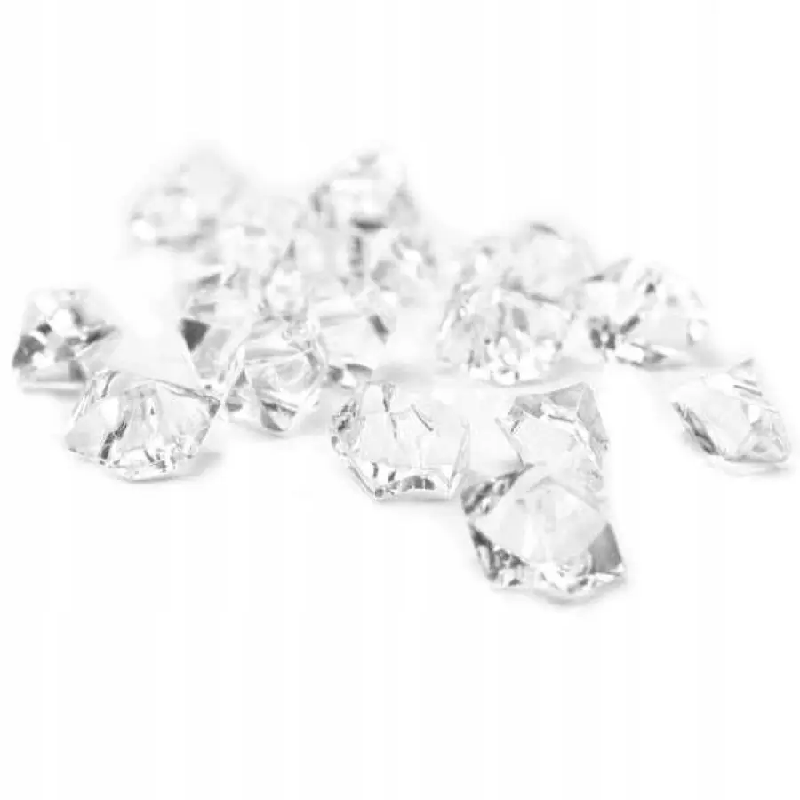 Jäähelmet / jäähileet kirkas 2,5 x 2,1 cm, n. 50 kpl/pss