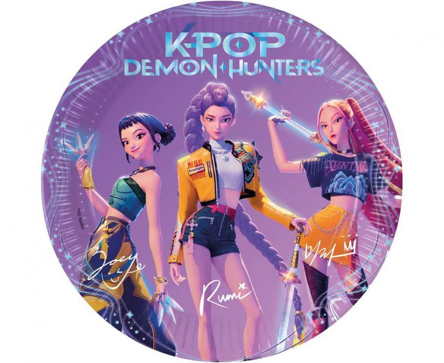 K-Pop Demon Hunters Lautanen 23cm, 8 kpl