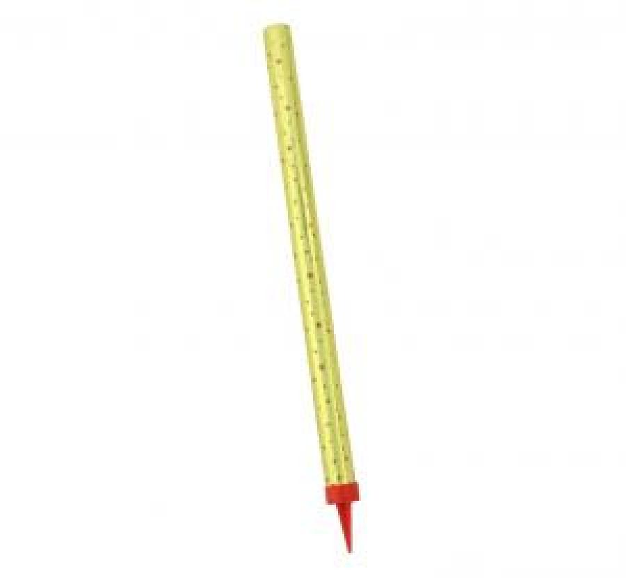 Suihkukynttilä, kulta tähdillä 25 cm 1 kpl