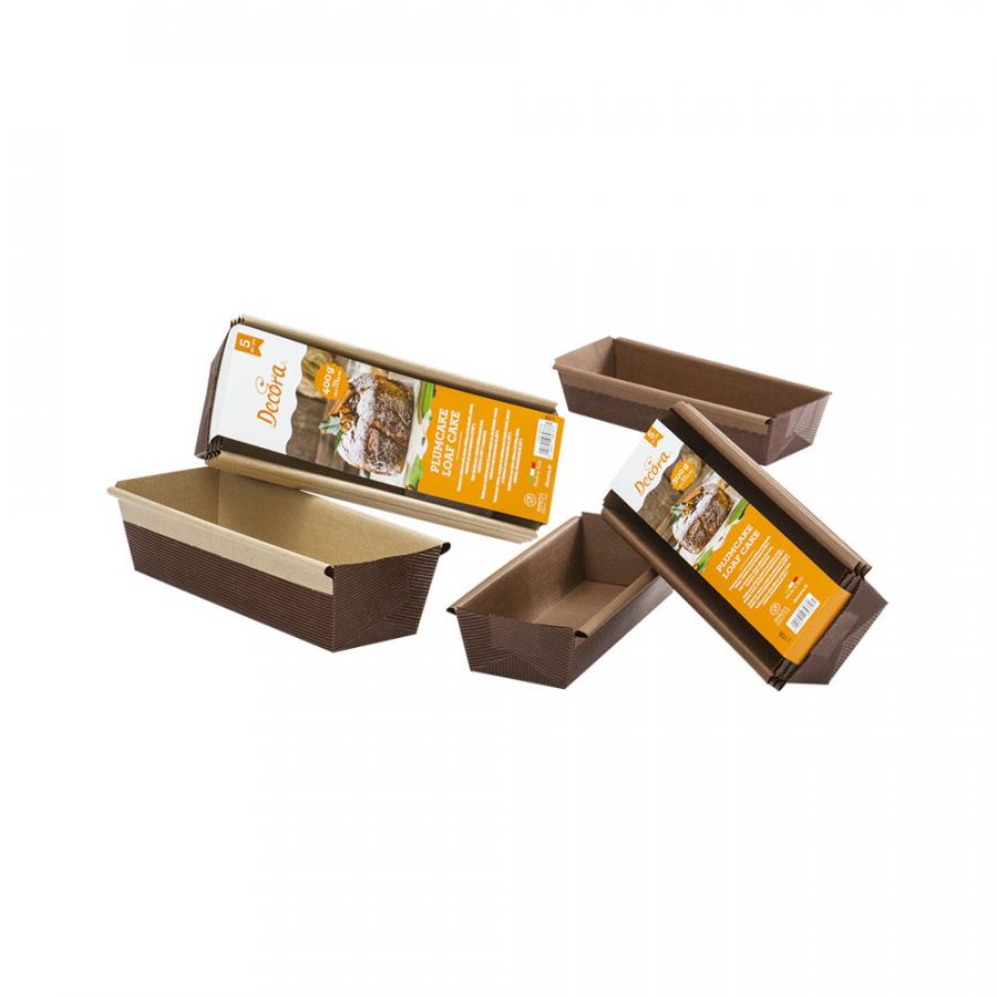 Kertakäyttöinen leipävuoka 400 g - 22,7 x 6,5 cm  - 5 kpl