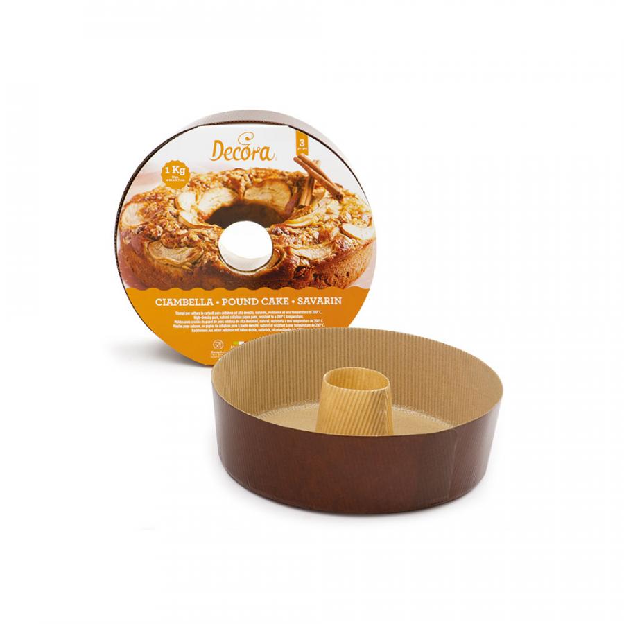 Kertakäyttöinen leipävuoka 1Kg - 22 x 7 cm  - 3 kpl