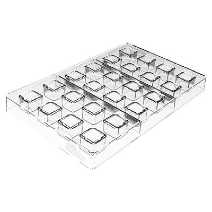 Suklaamuotti Kit Cubo 01 + silikonimuotti täytteelle - Silikomart Professional