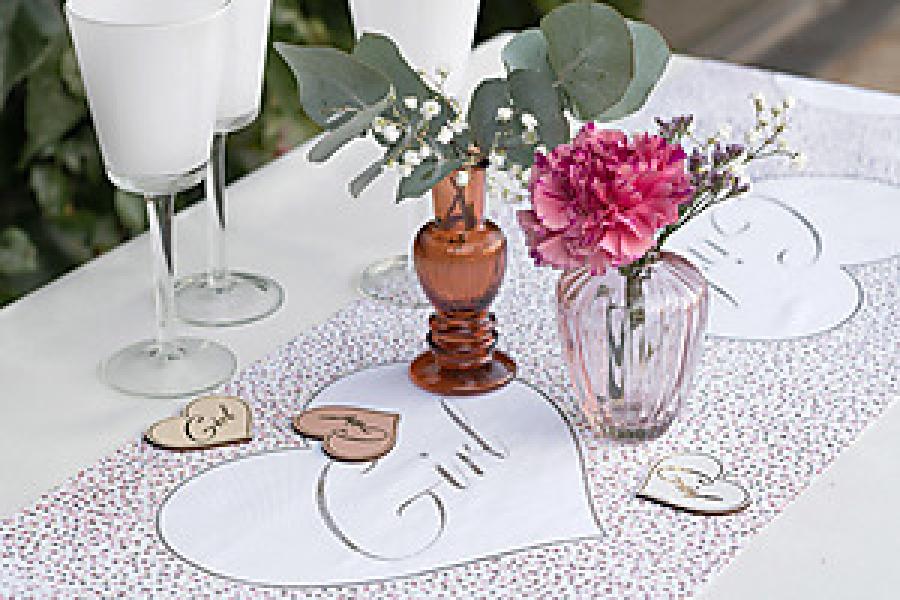 Lasimaljakko vaaleanpunainen 7 x 9 cm