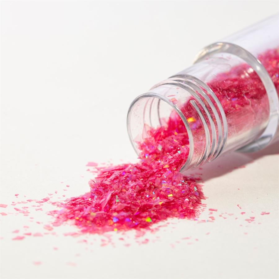 Syötävä glitter 3 g, Iridescent Ruusunpunainen