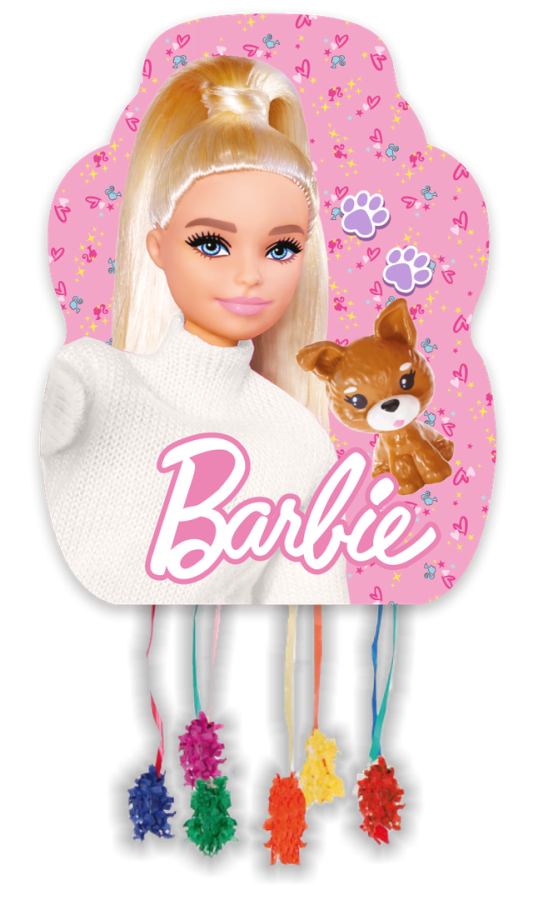 Barbie keskikokoinen pahvinen pinjata 33 x 46 cm