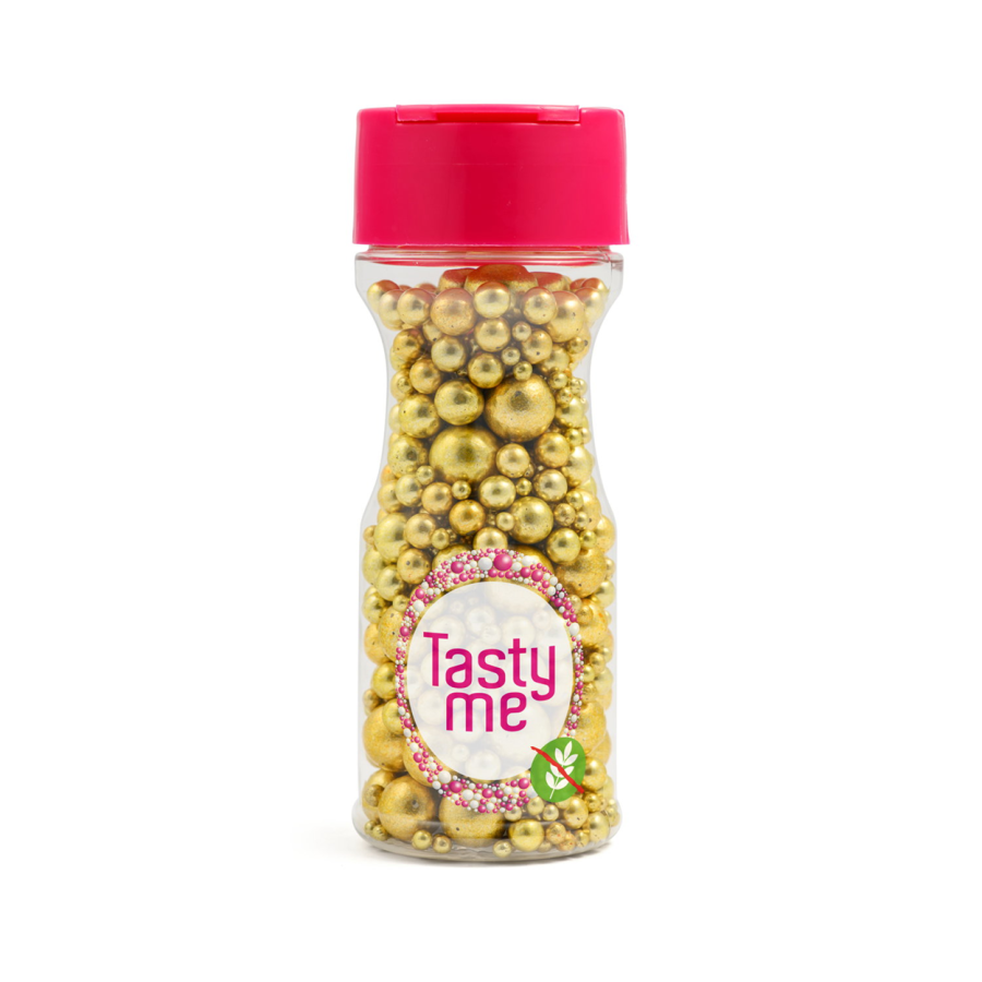 Metallic Pearls Sprinkles Vintage Gold 75g - gluten-free
