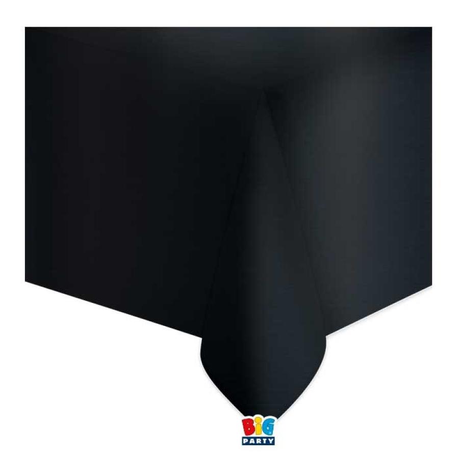Muovinen metallinen pöytäliina 137 × 274 cm, musta