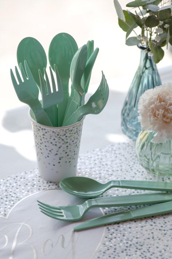 Muovilusikat vaaleansiniset 6 kpl