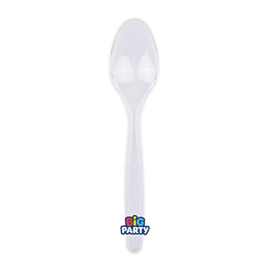Muovilusikat kirkkaat 18 cm, 20 kpl
