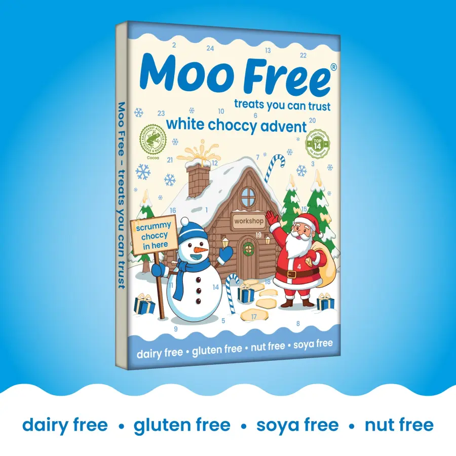 Moo Free Valkokaakao Joulukalenteri 70g