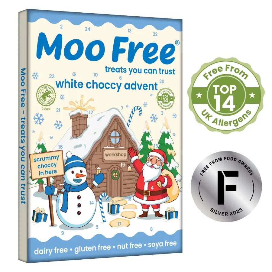 Moo Free Valkokaakao Joulukalenteri 70g