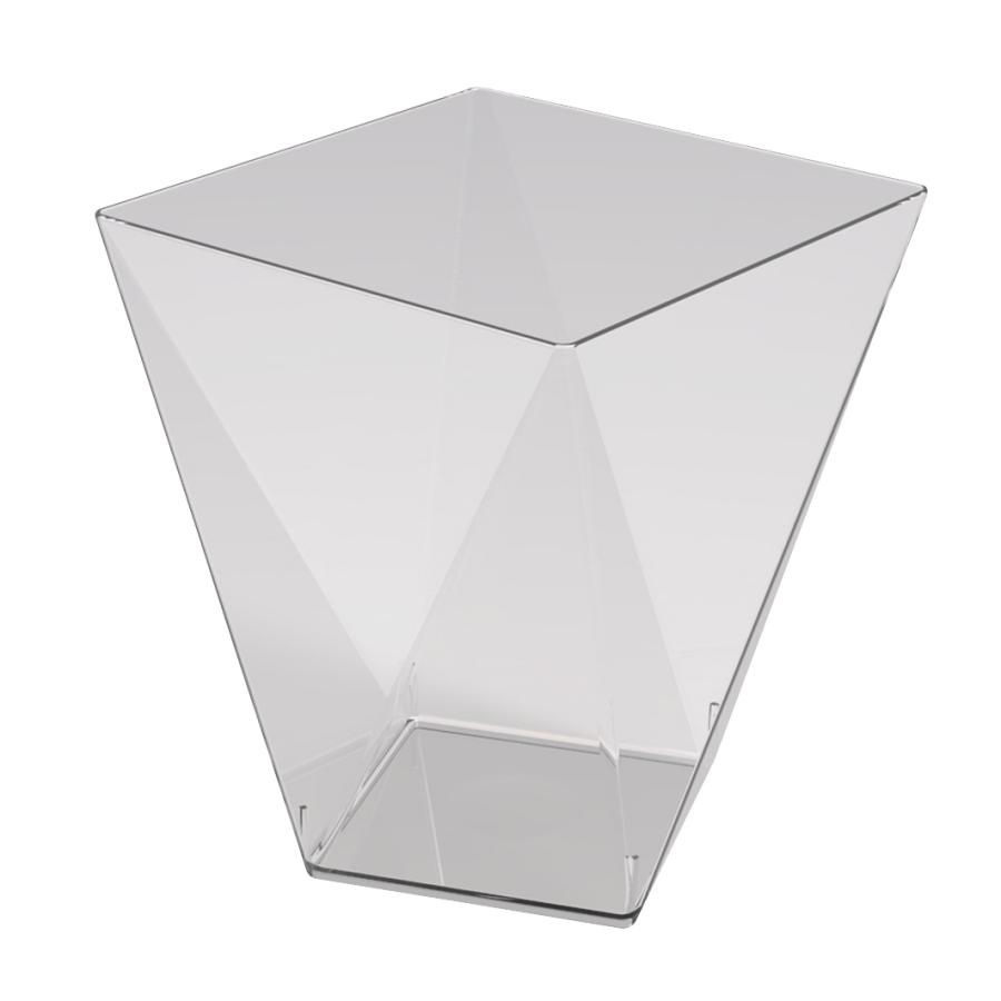 Muovinen jälkiruokakulho Kirkas "timantti" 100 ml, 25 kpl