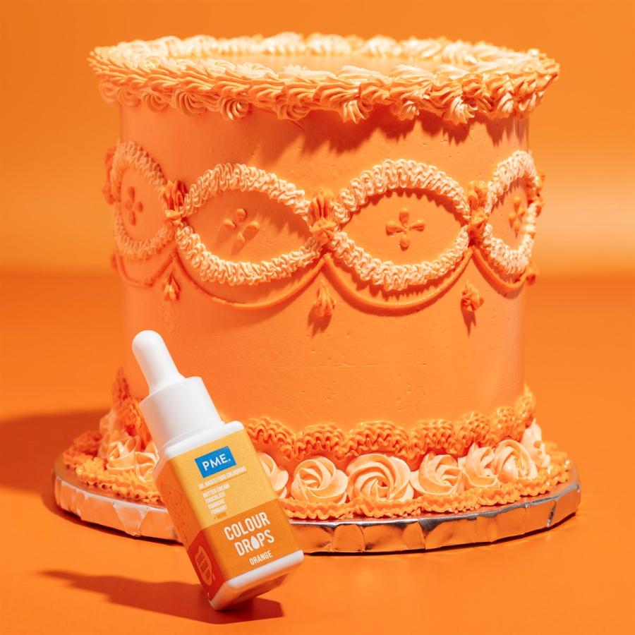 Öljypohjainen elintarvikeväri oranssi 20 ml - PME