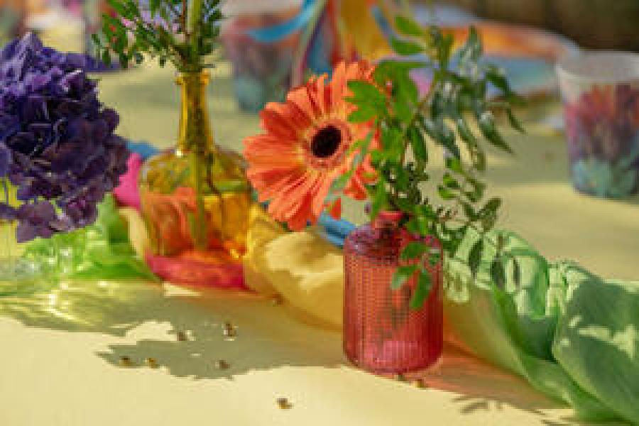 Lasimaljakko sinivihreä 6 x 10 cm