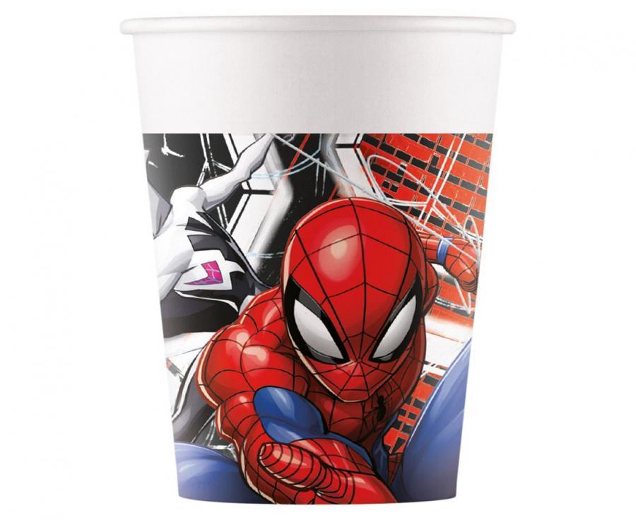 Hämähäkkimies / Spiderman pahvimukit, 8 kpl