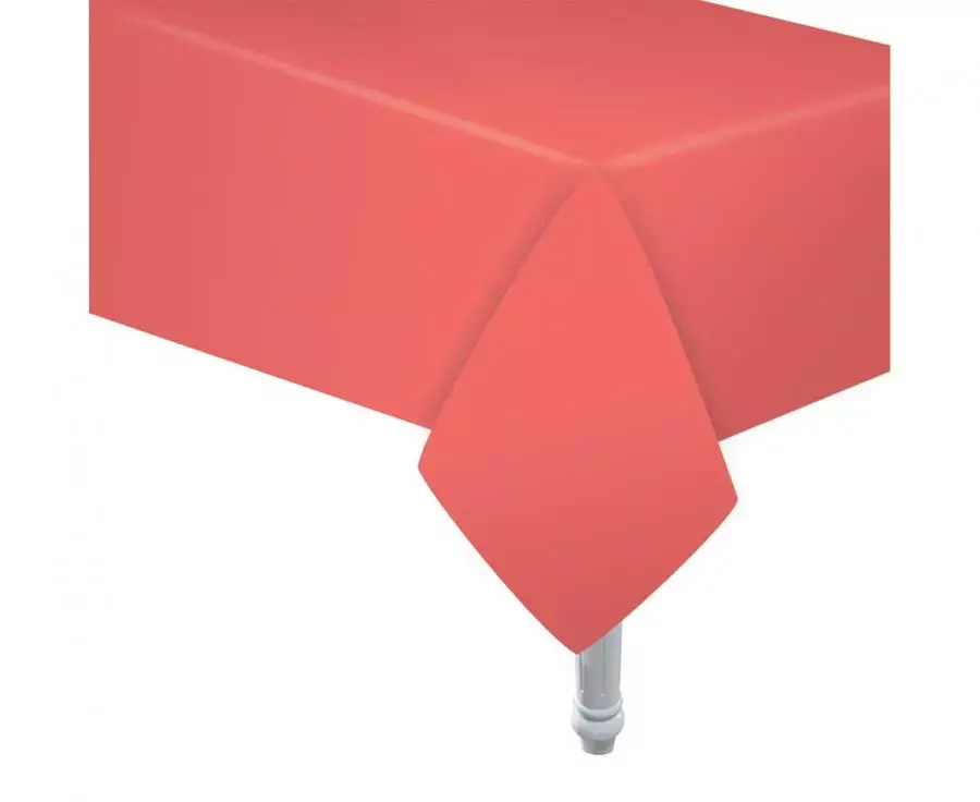 Paperinen pöytäliina 1,32 × 1,83 m, koralli