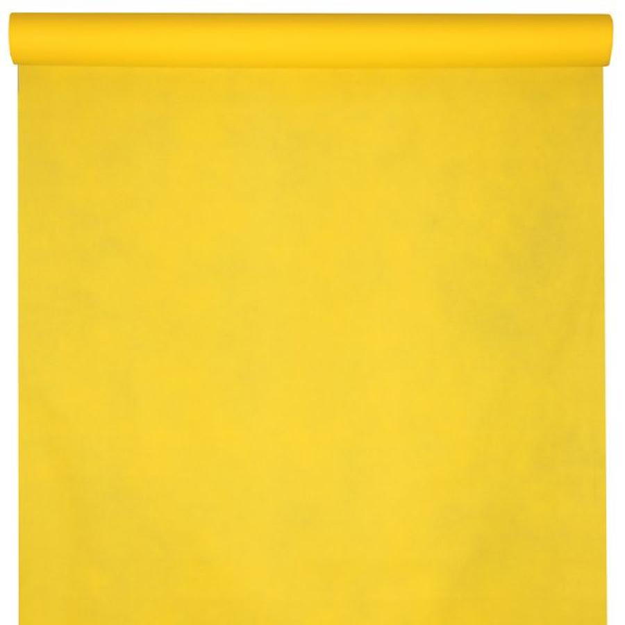 Paperinen pöytäliinarulla 120 cm × 10 m, keltainen