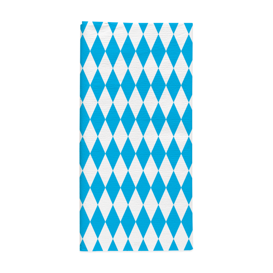 Pöytäliina paperinen sini-valkoruudullinen Octoberfest / Bavaria 120 x 180 cm