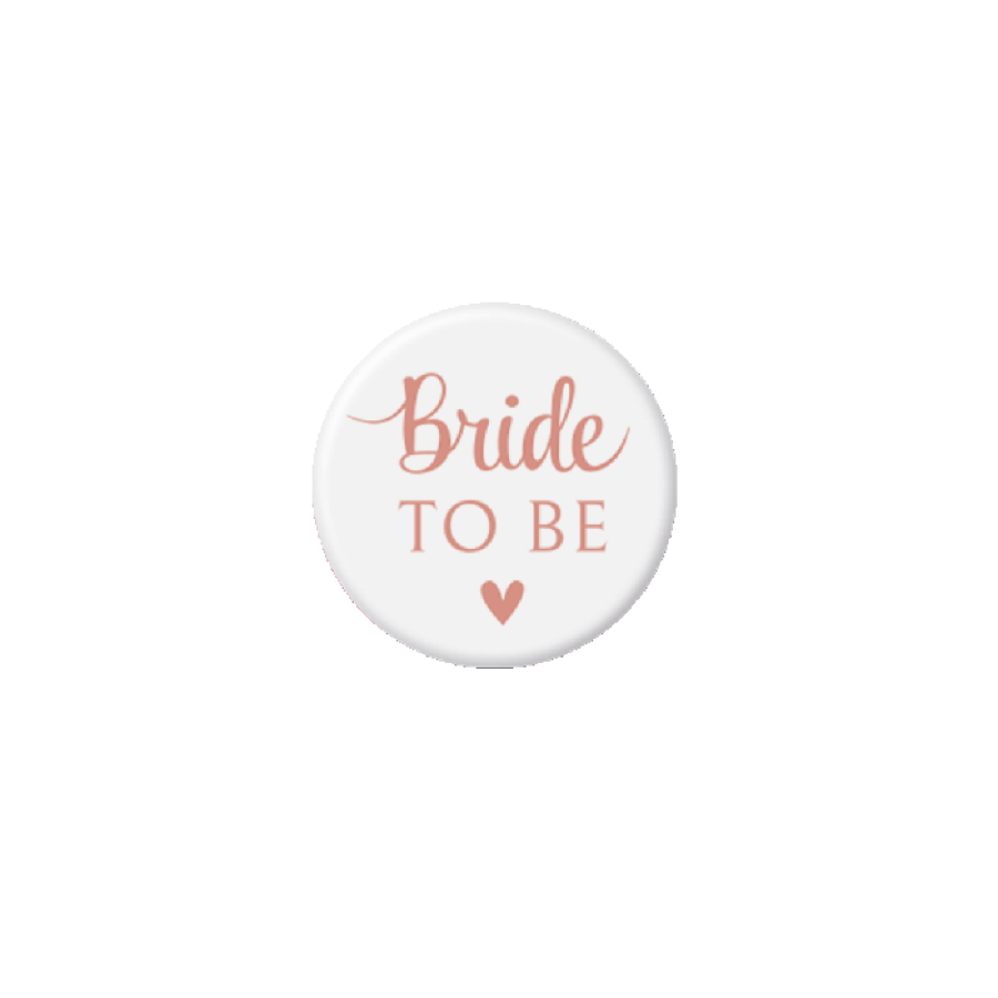 Bride to be + Team bride -rintamerkit, 8 kpl