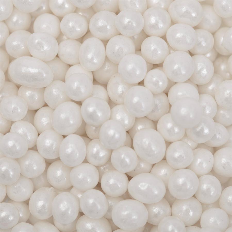 Valkoiset helmiströsselit 4 mm -  74 g