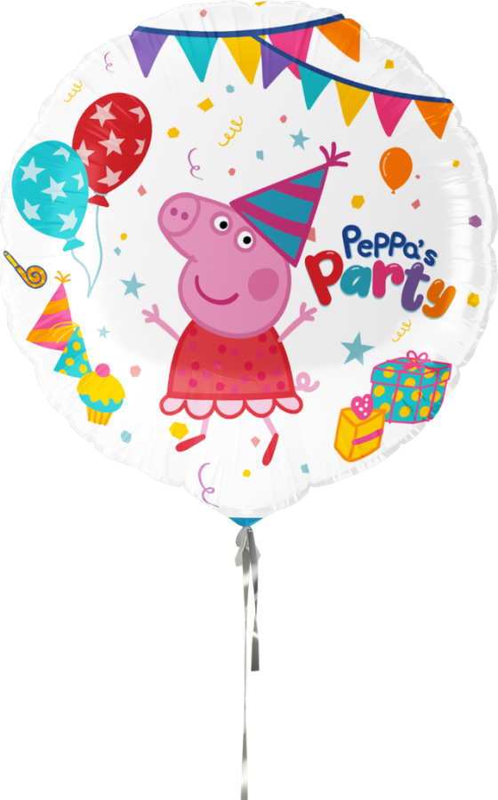 Foliopallo Pipsa Possu "Peppa's party" pyöreä 46 cm