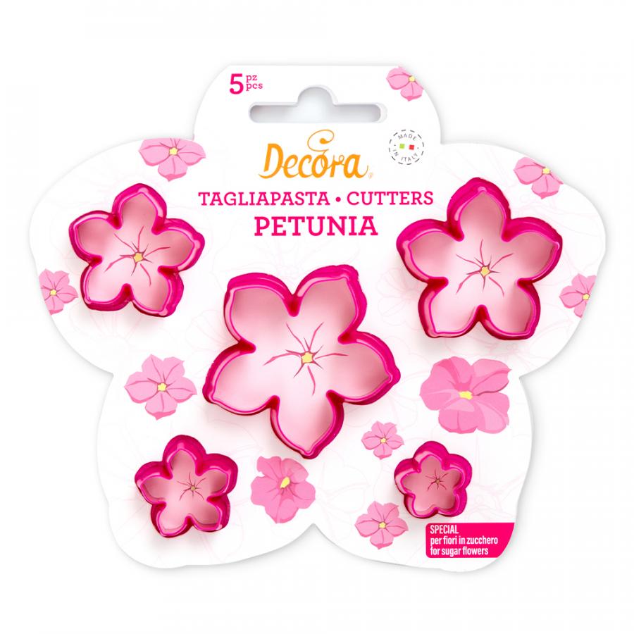 Petunia koristelumuottisetti, 5 osaa