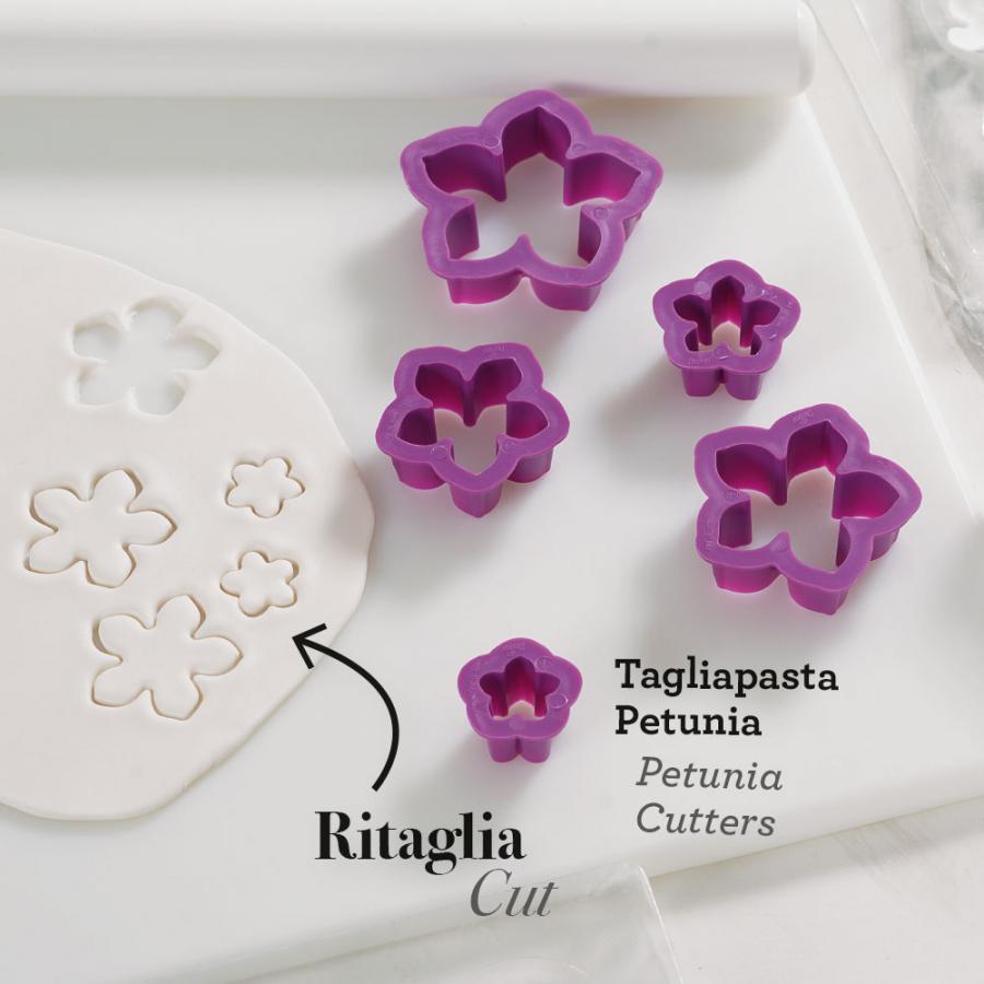 Petunia koristelumuottisetti, 5 osaa