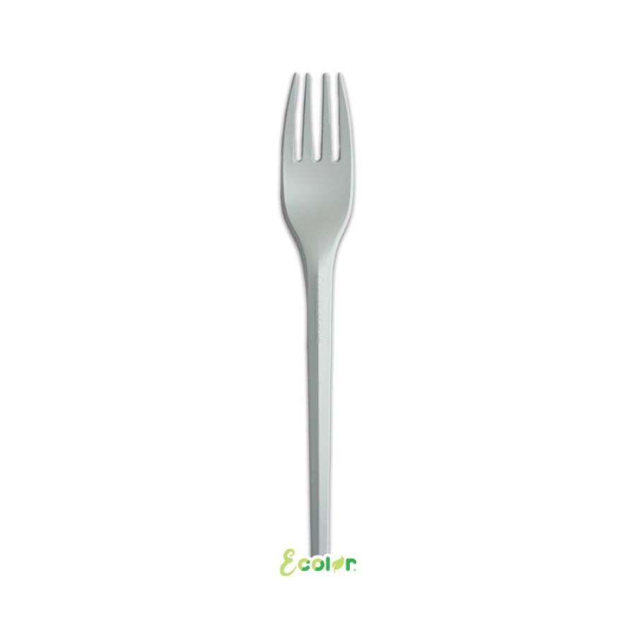 Muovihaarukat mattahopeiset 16 cm, 20 kpl