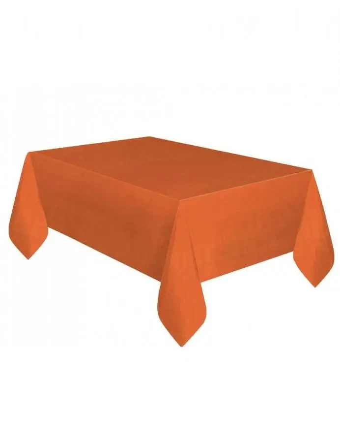Muovinen pöytäliina 137 × 274 cm, oranssi