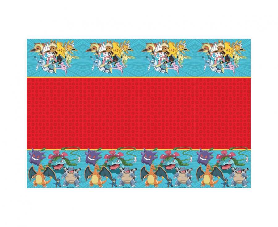 Pokemon muovinen pöytäliina 1,8 x 1,2 m