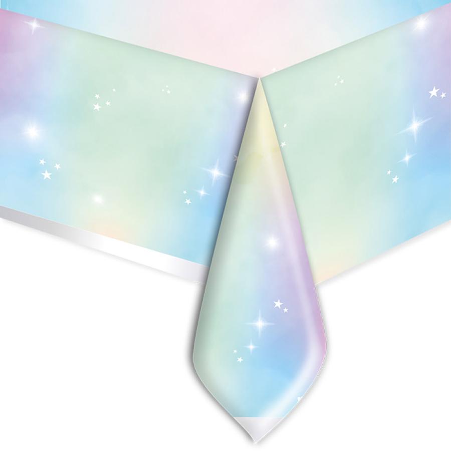 Muovinen pöytäliina Soft Rainbow 140 x 270 cm