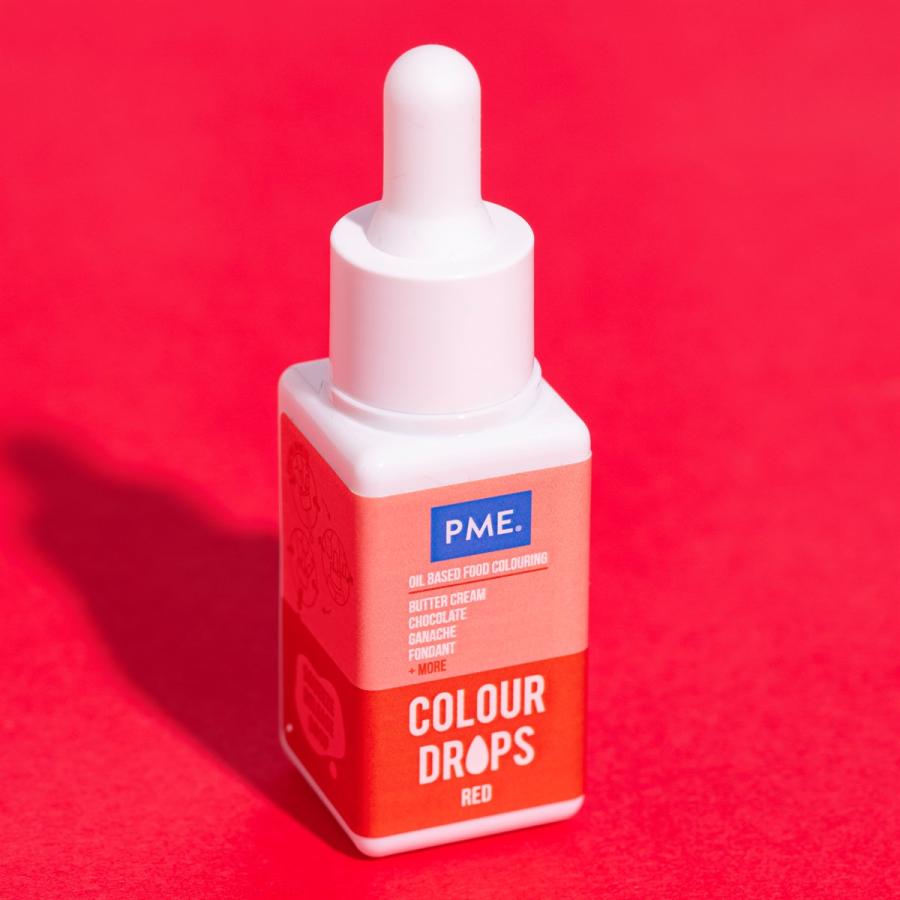 Öljypohjainen elintarvikeväri 20 ml - PME, Punainen