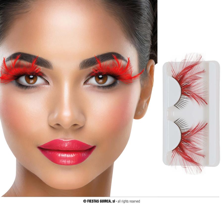 Punaiset höyhen tekoripset