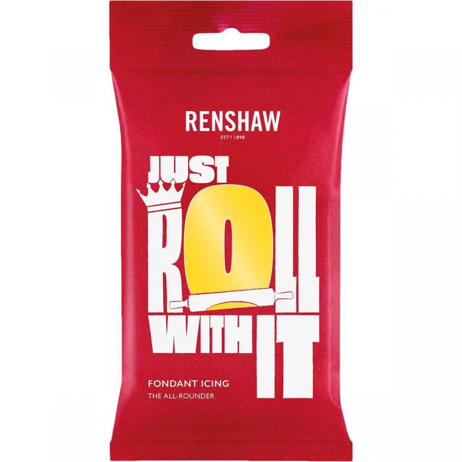 Sokerimassa, Yellow (keltainen) 250g - Renshaw