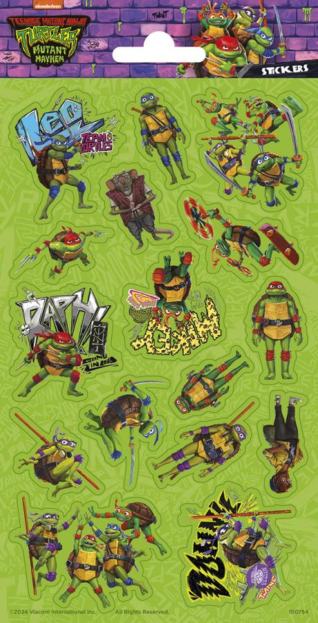 Ninja Turtles glittertarra-arkki