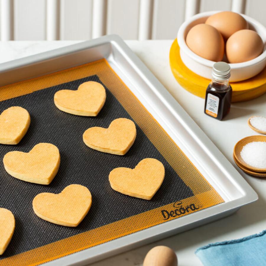 Silikoninen leivonta-alusta rei'itetty 28,5 x 38,5 cm - Decora