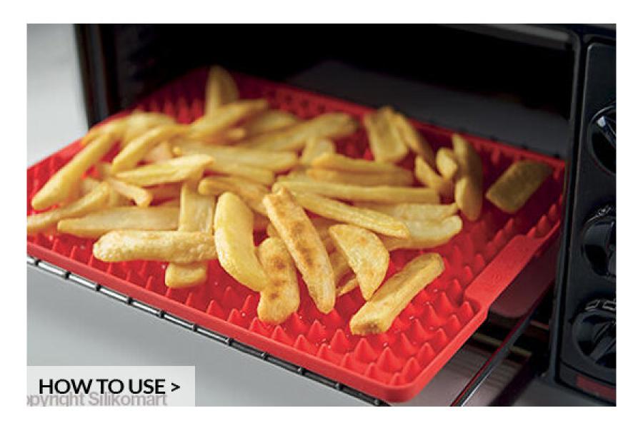 Silikoninen paistomatto 28,5 × 21,5 cm - Silikomart Crispy Mat