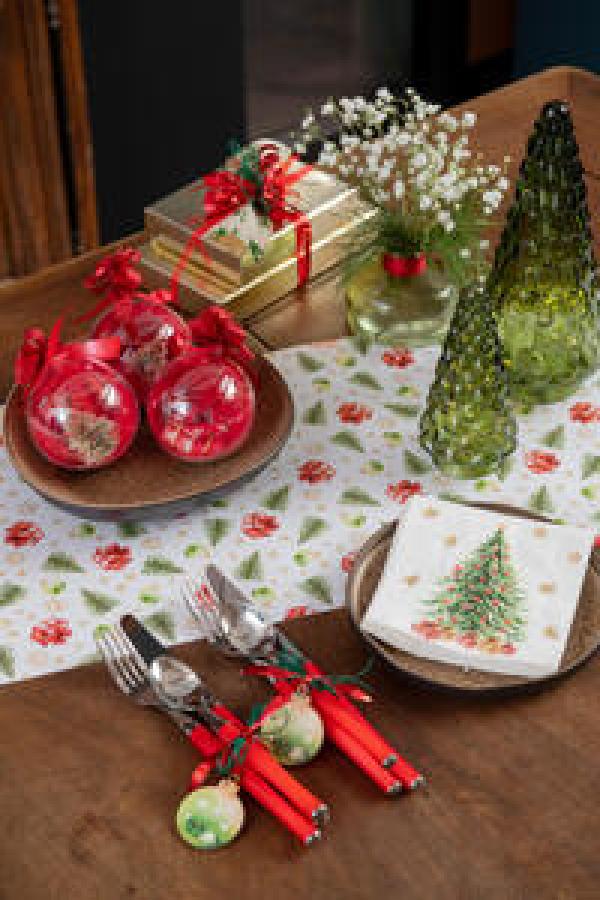 Pieni lautasliina Joulukuusi ja paketit, 20 kpl