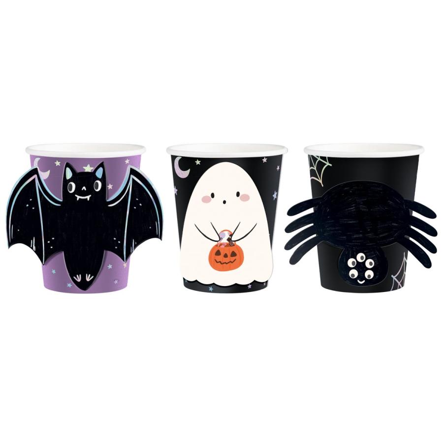 Pahvimukit Halloween Spooky Friends, 6 kpl
