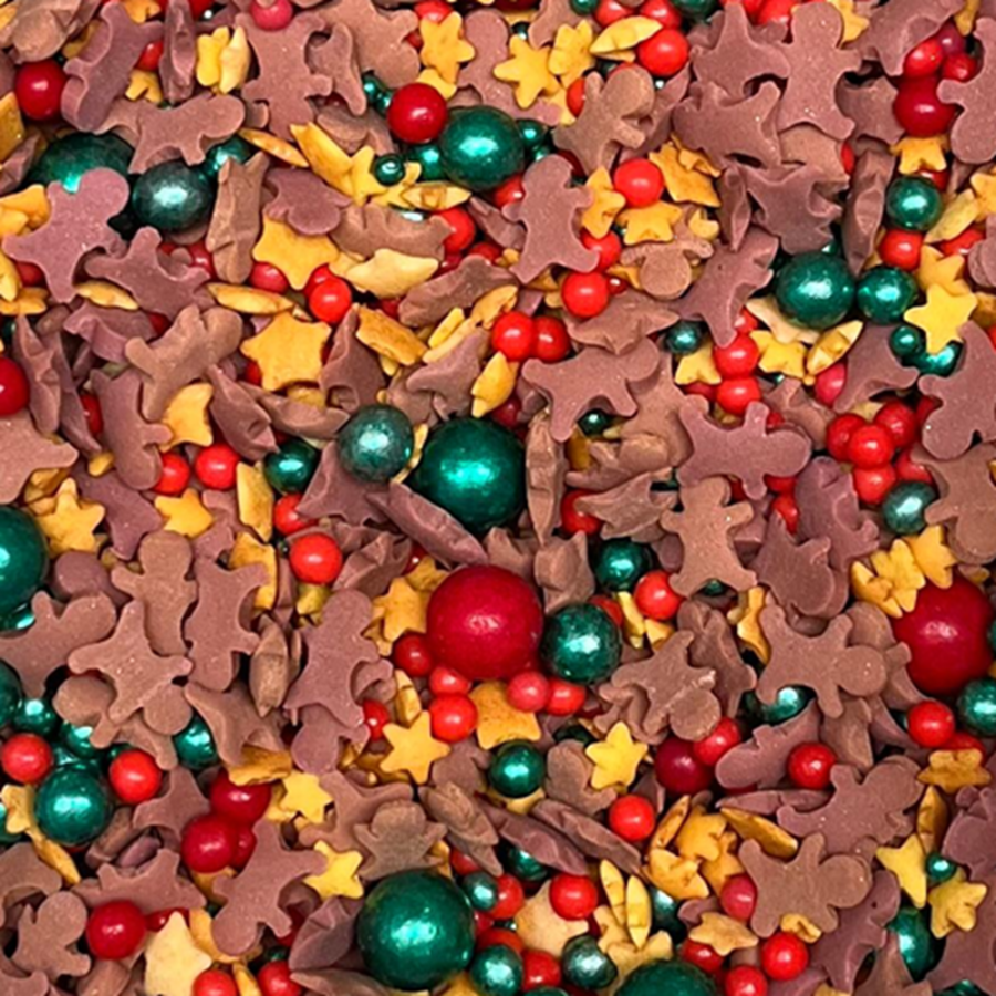 Syötävät koristeet Joulumix, 60 g - gluteeniton