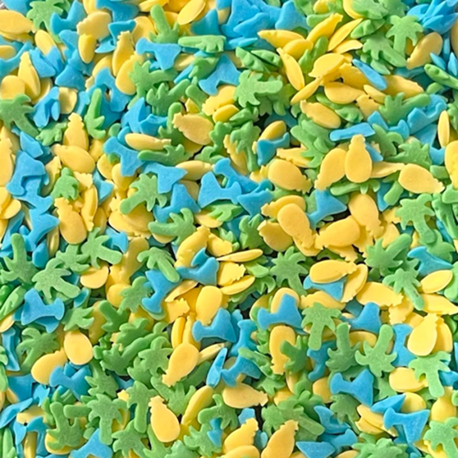 Syötävät koristeet Tropiikki 50 g - gluteeniton