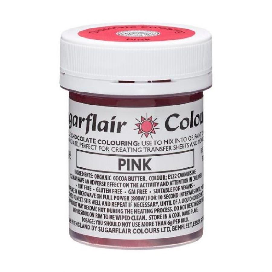 Suklaaväri rasvaliukoinen pinkki, 35 g