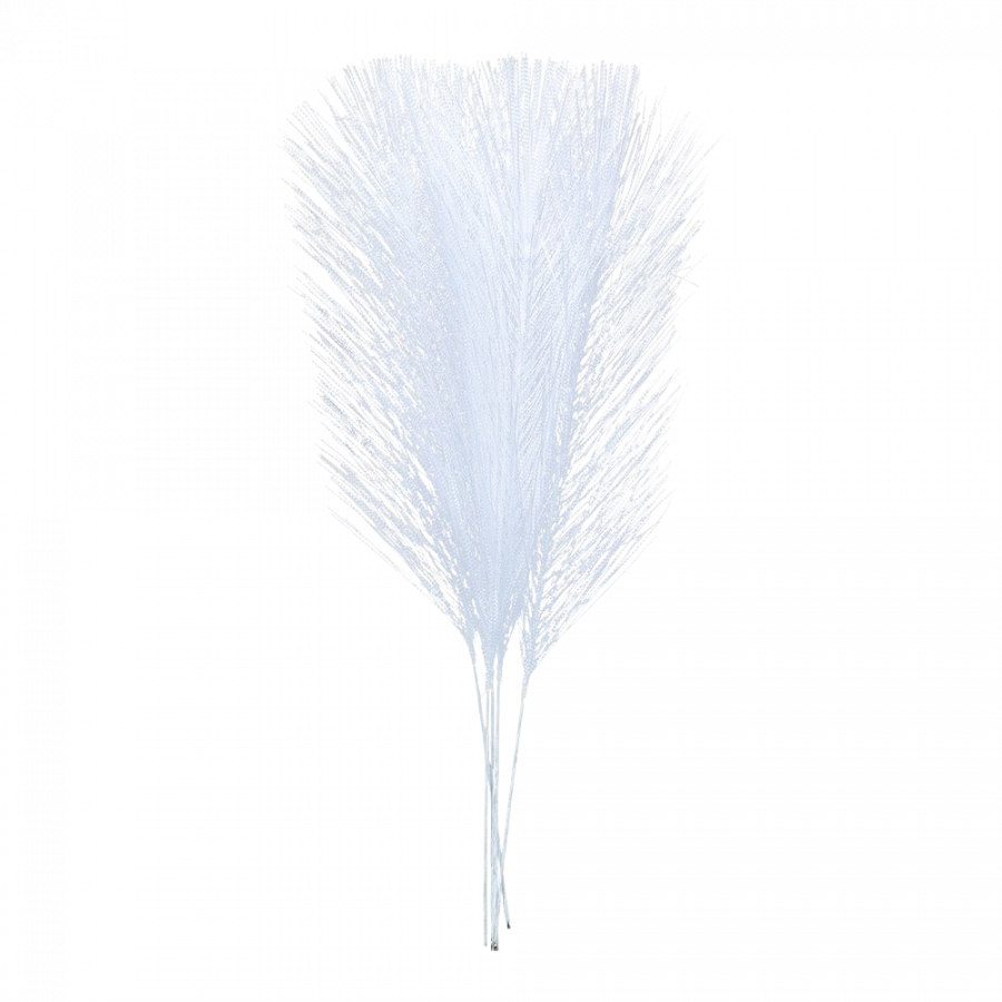 Synteettiset höyhenet valkoiset 21 cm, 5 kpl