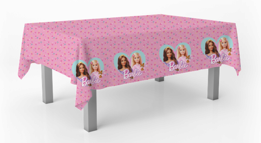 Barbie muovinen pöytäliina 120 x 180 cm