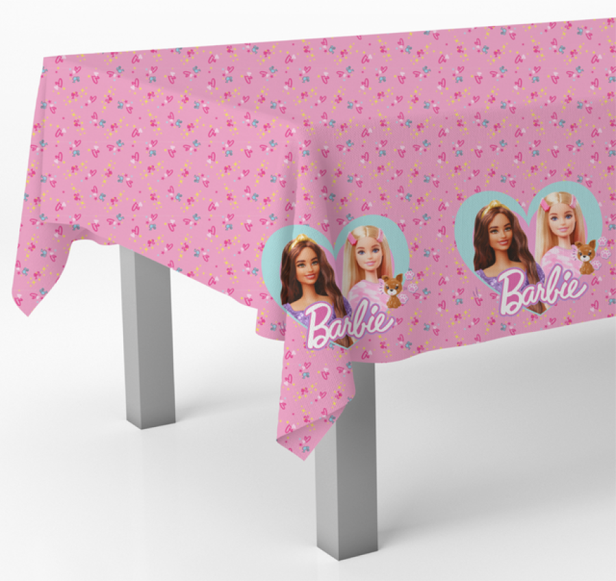 Barbie muovinen pöytäliina 120 x 180 cm